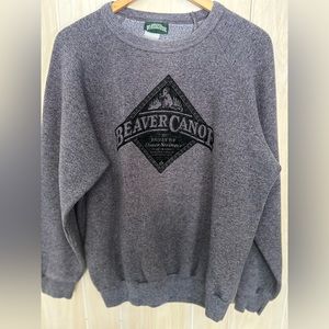 Vintage Beaver Canoe Sweatshirt